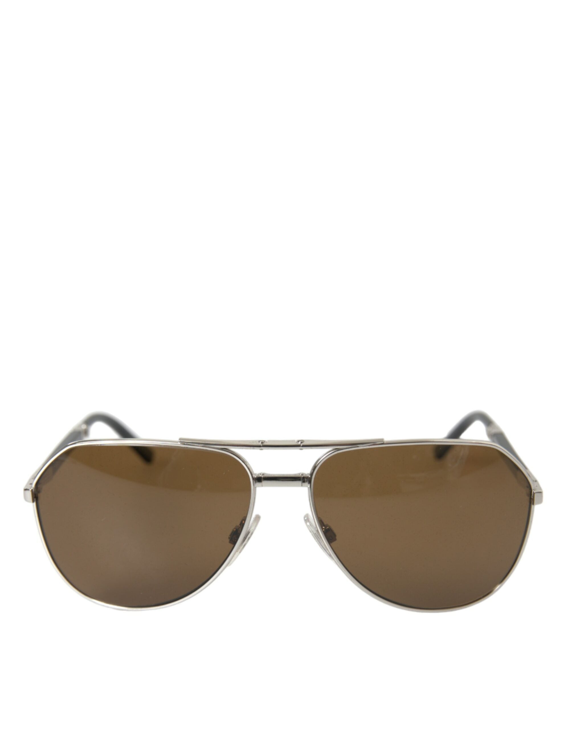 Lunettes de soleil élégantes en métal argenté Dolce &amp; Gabbana pour hommes