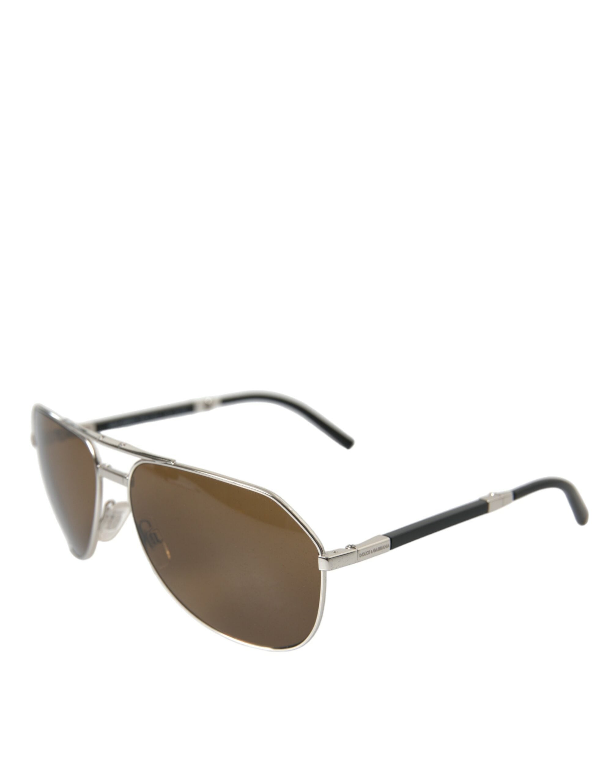 Dolce & Gabbana Sleek Silver Metal Sunglasses for Men