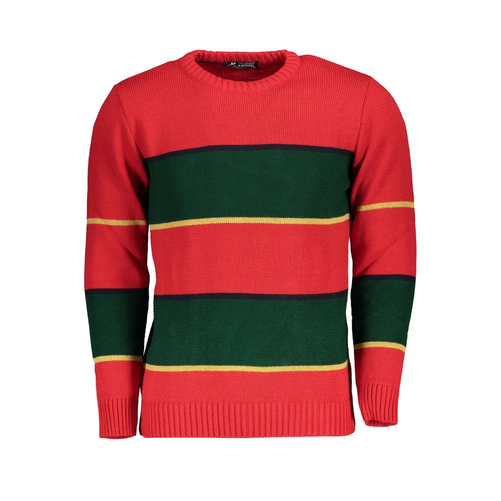 U.S. Grand Polo Chic Crew Neck Contrast Detail Sweater