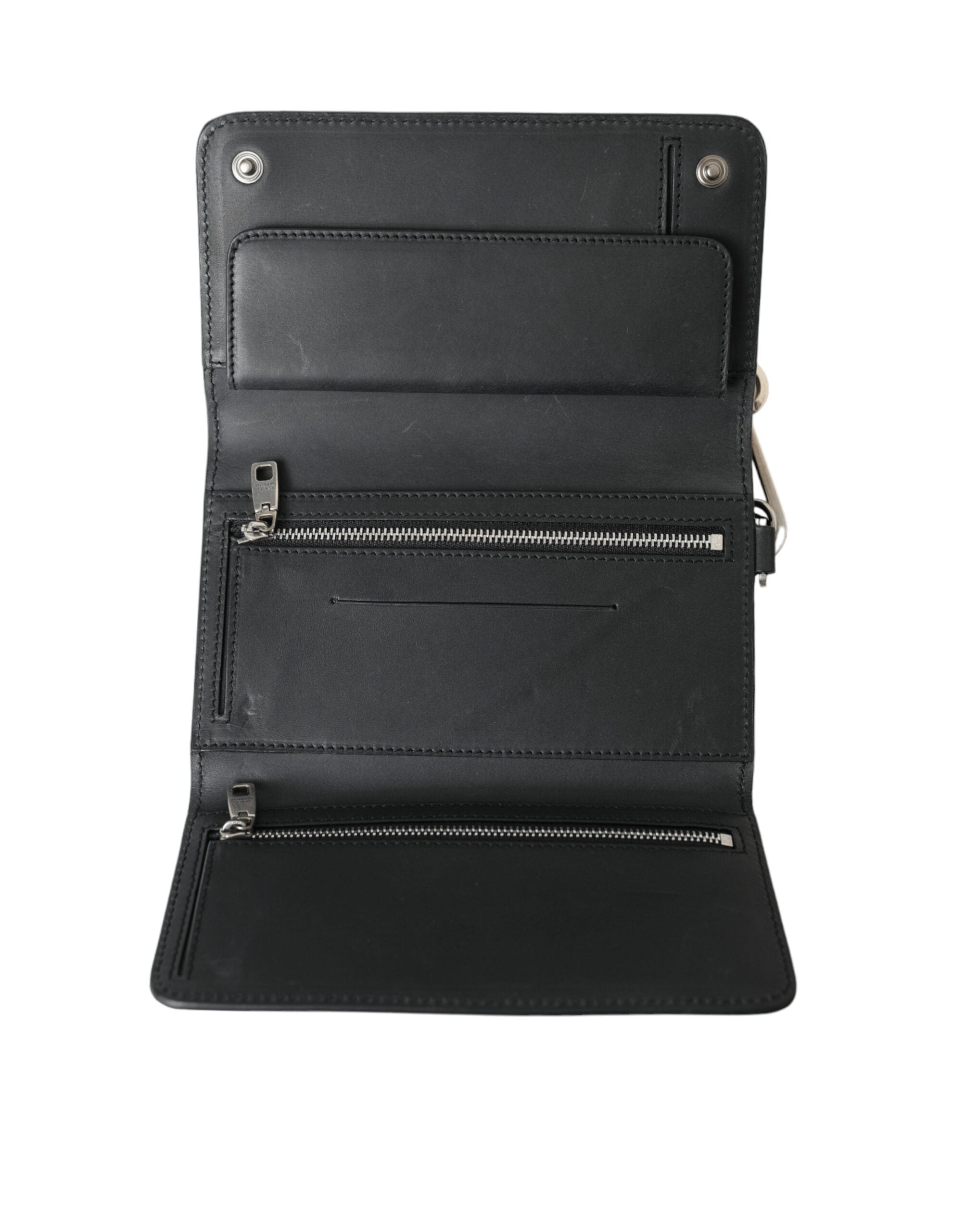 Dolce &amp; Gabbana élégant sac à bandoulière en cuir noir