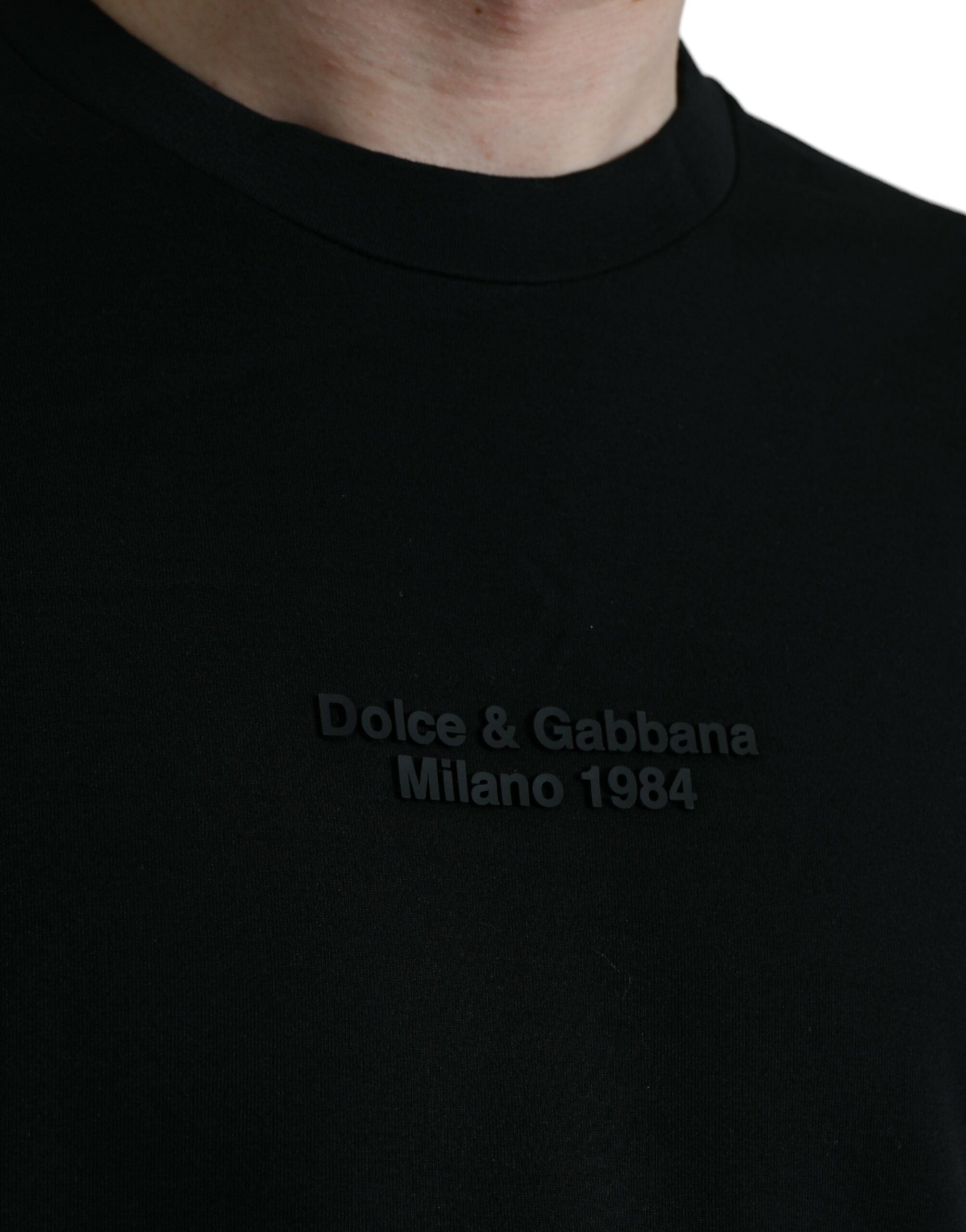 Dolce &amp; Gabbana T-shirt élégant à col rond imprimé léopard