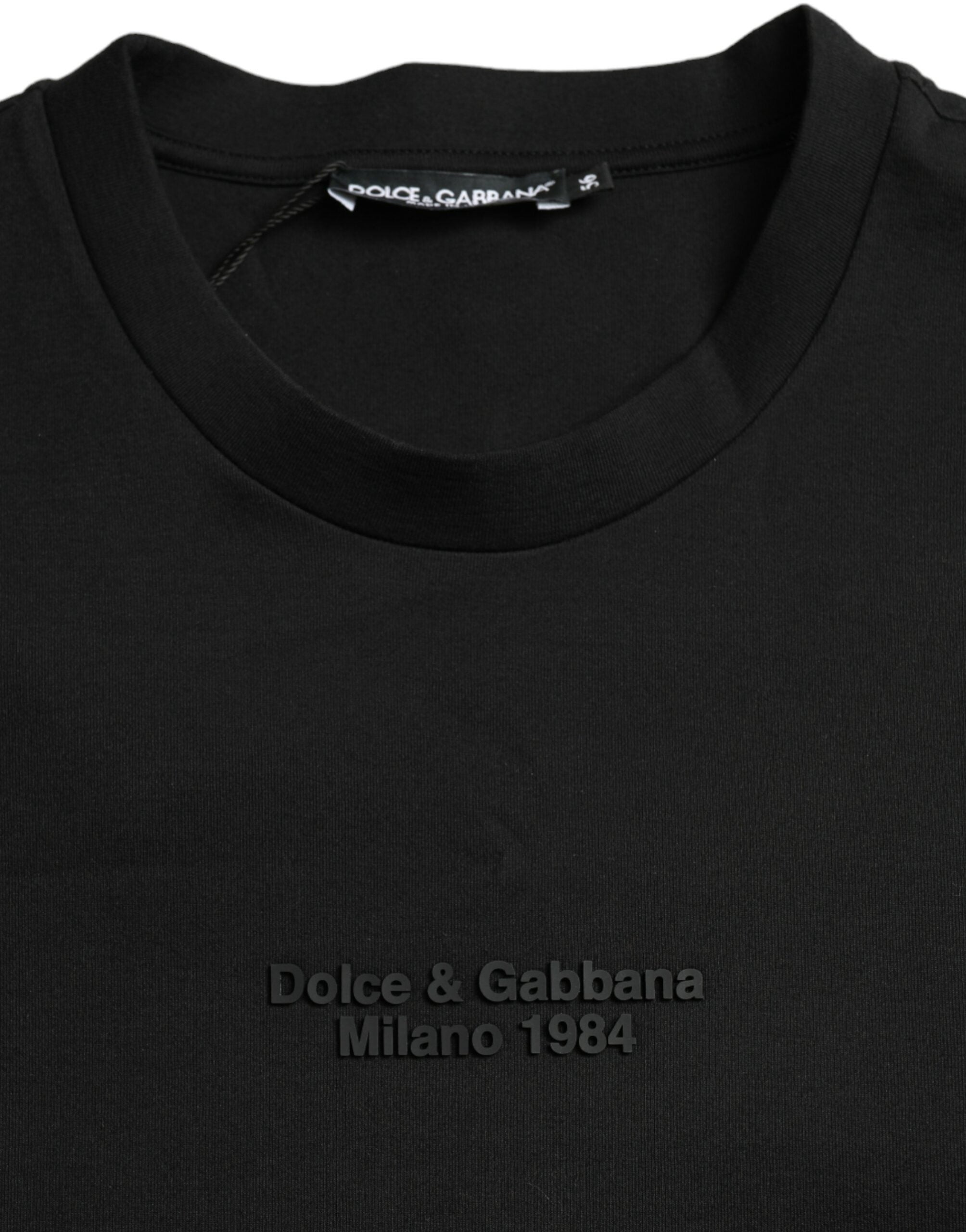 Dolce &amp; Gabbana T-shirt élégant à col rond imprimé léopard