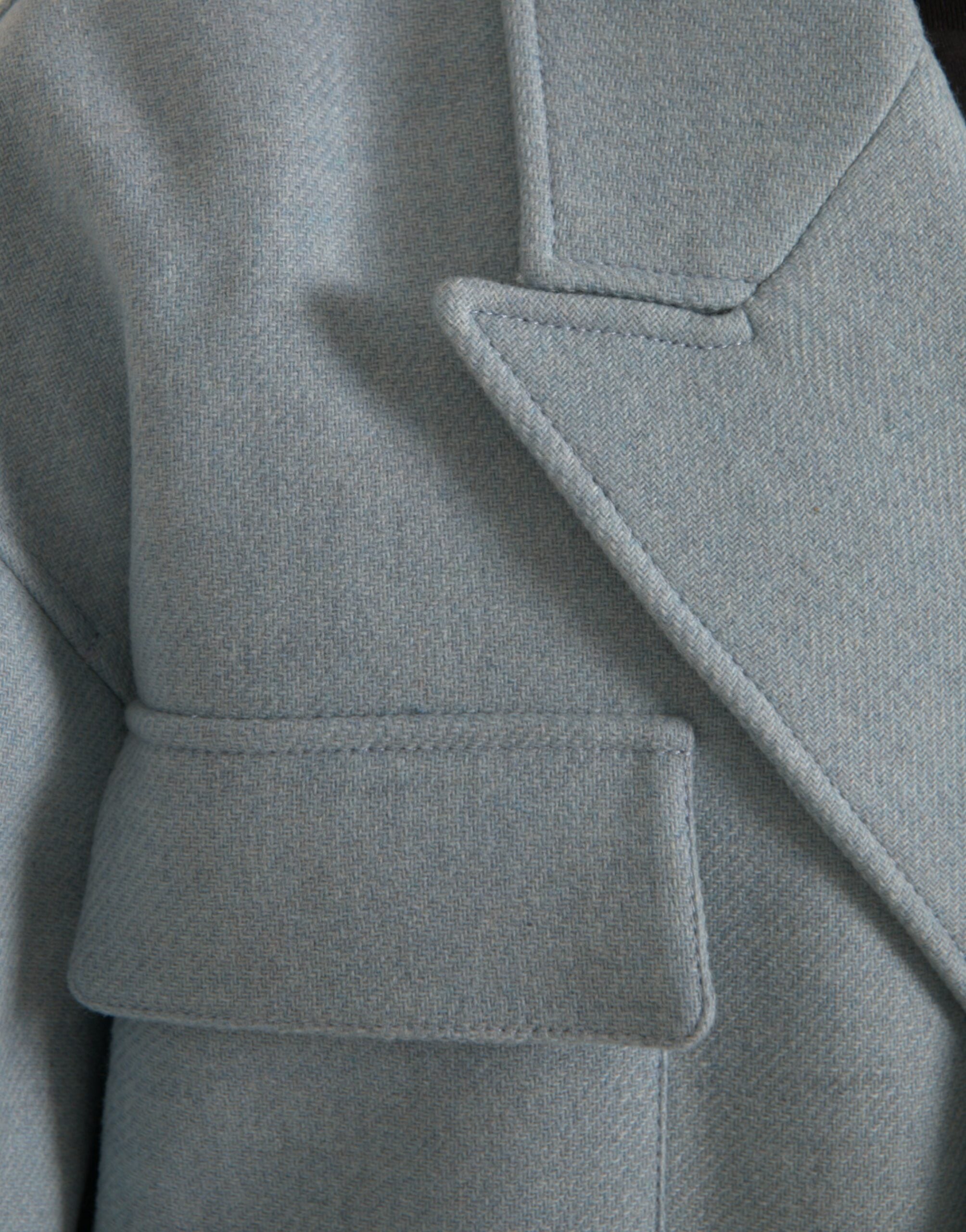 Dolce &amp; Gabbana Veste trench-coat bleue à double boutonnage