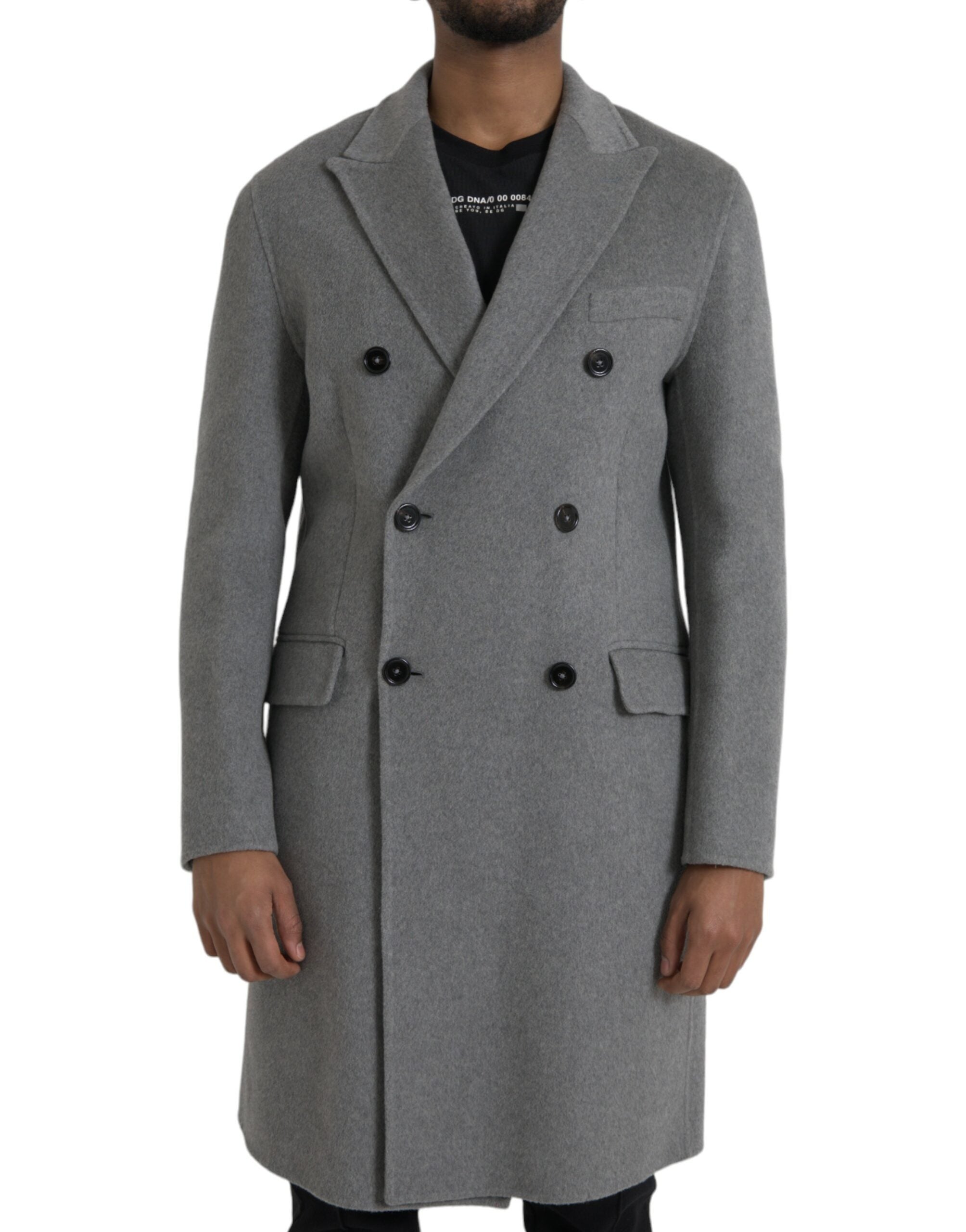 Dolce &amp; Gabbana Veste en cachemire à double trench gris