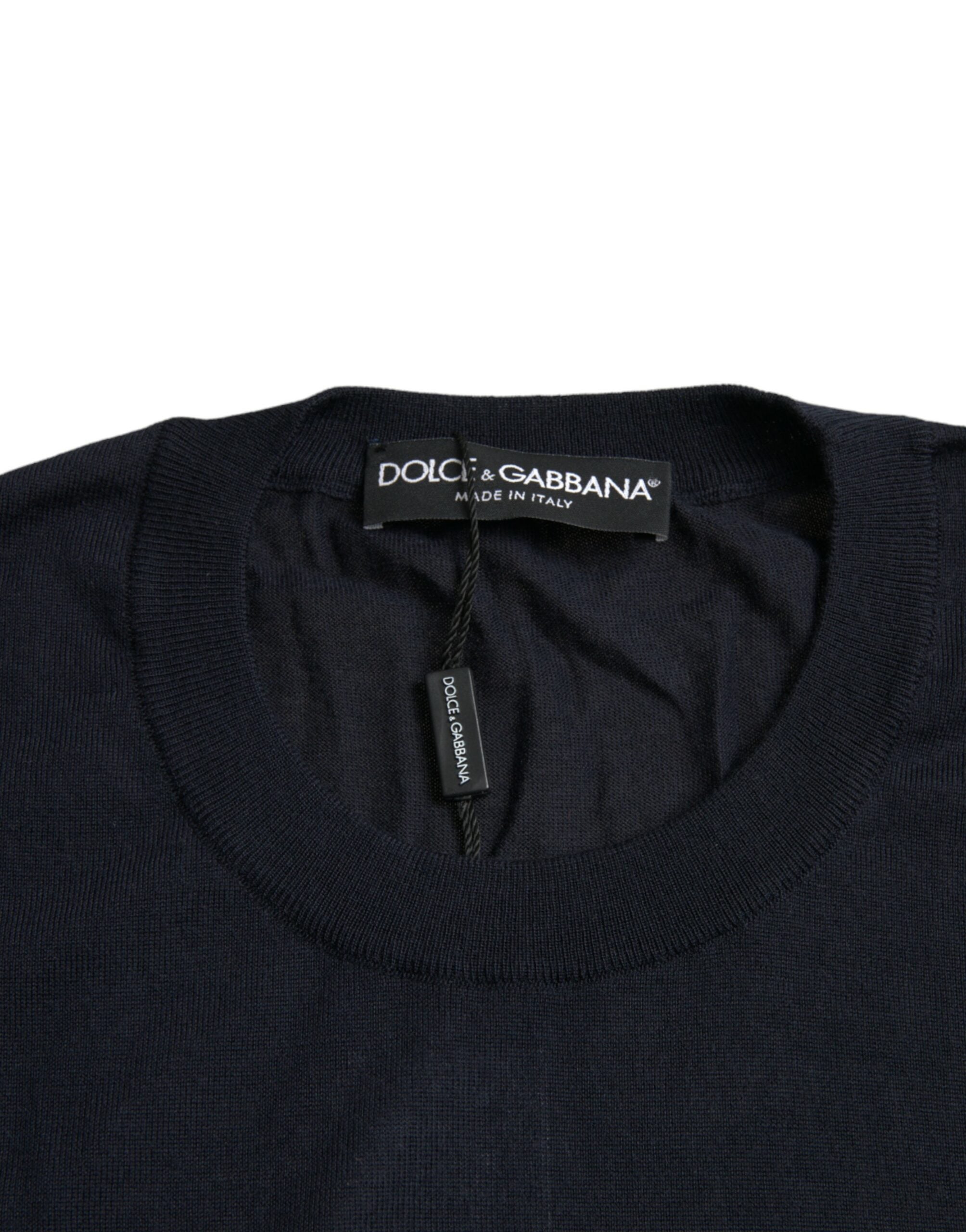 Dolce &amp; Gabbana Pull à col rond en cachemire Blue Bee