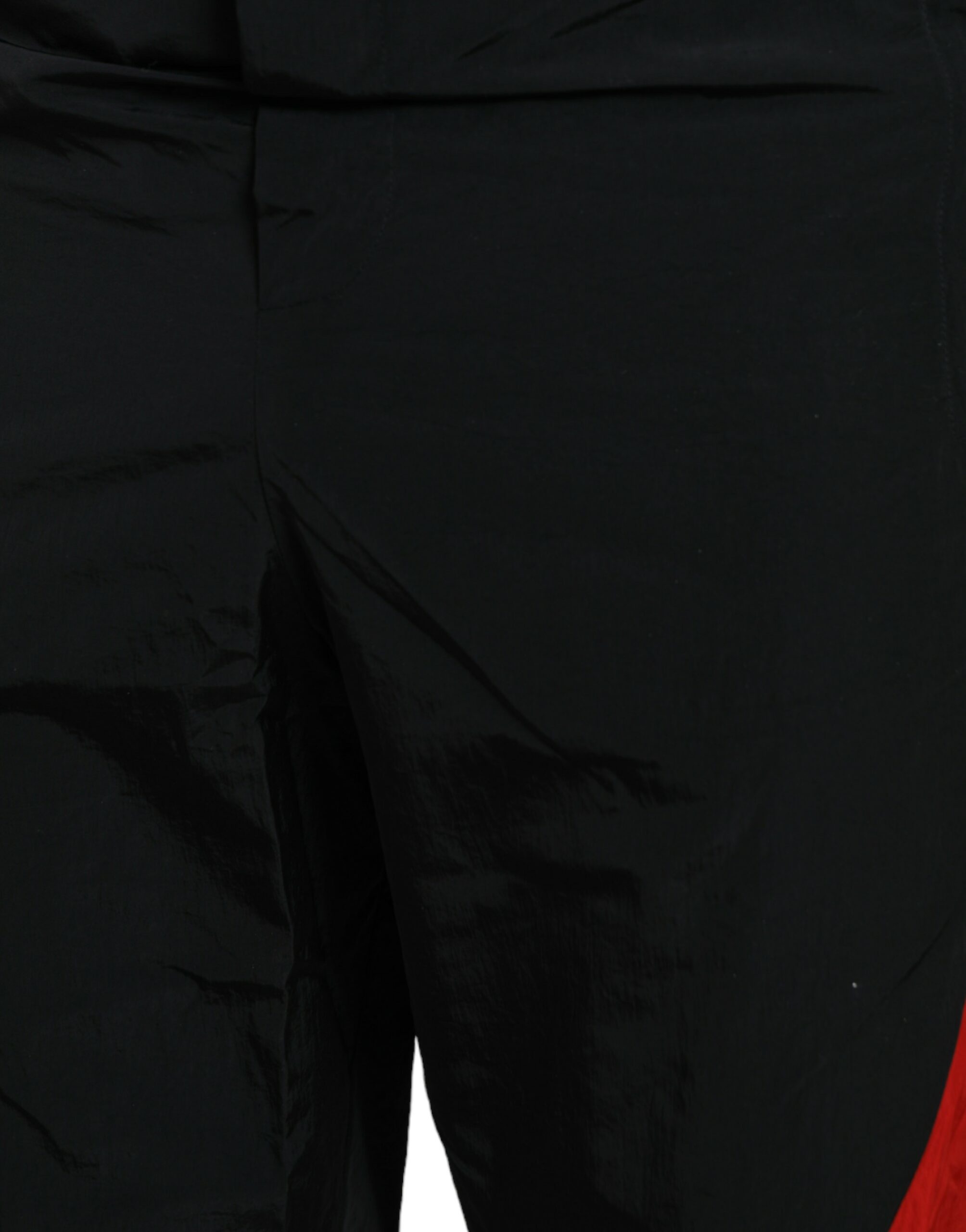 Dolce &amp; Gabbana Pantalon de jogging en nylon à imprimé léopard rouge noir