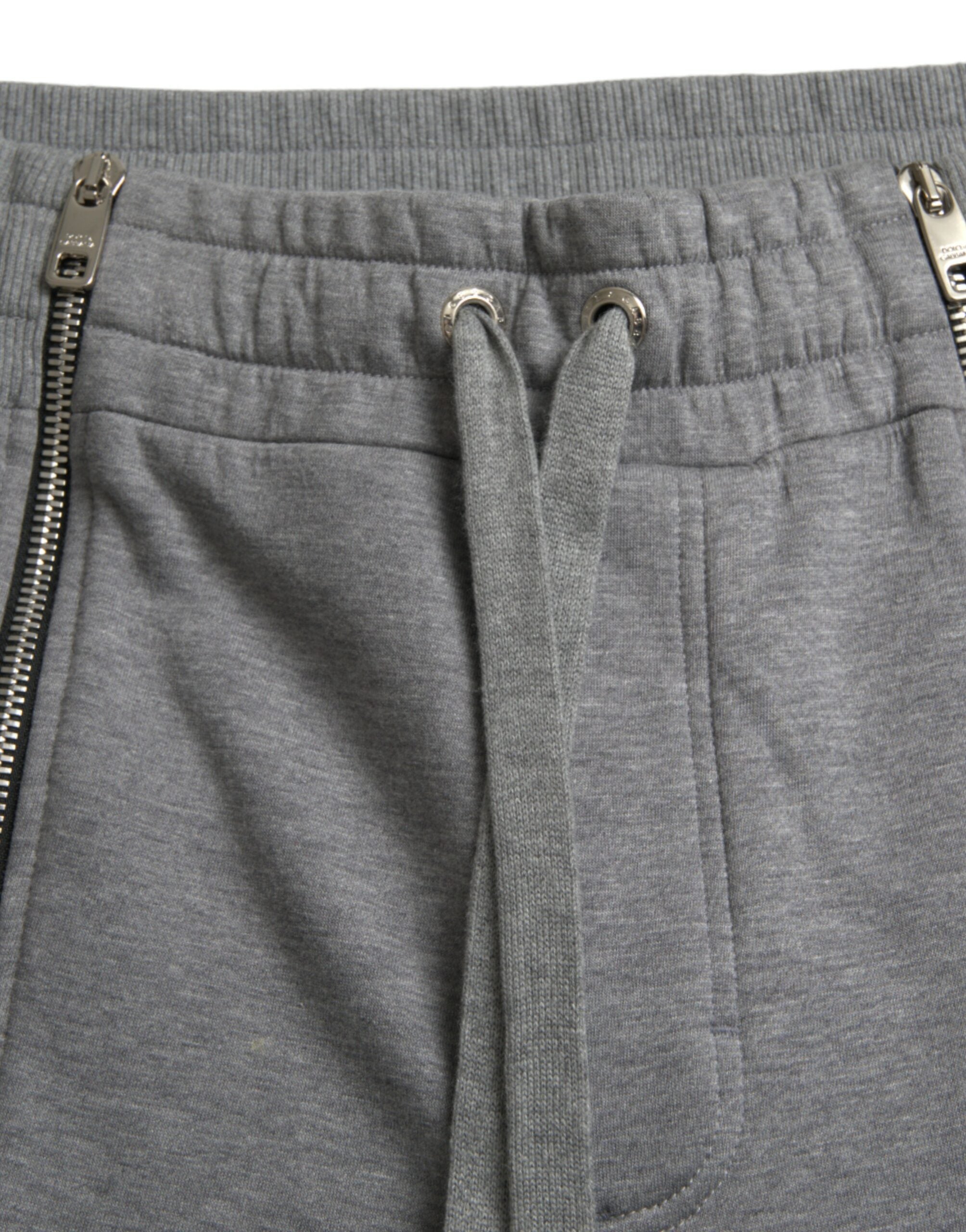 Dolce &amp; Gabbana Pantalon de survêtement skinny en coton gris Jogger