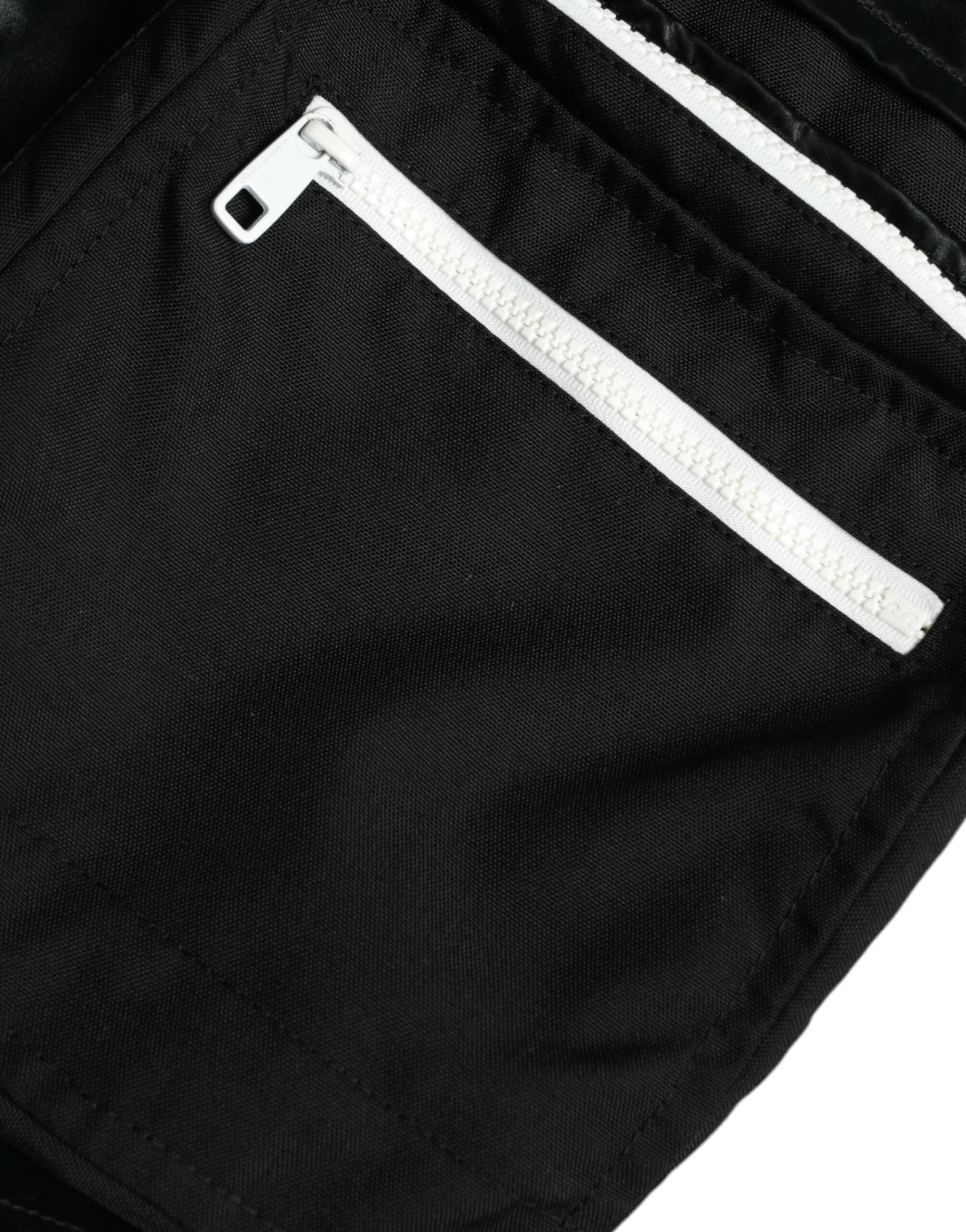 Dolce &amp; Gabbana Pantalons de survêtement cargo en nylon noir pour hommes