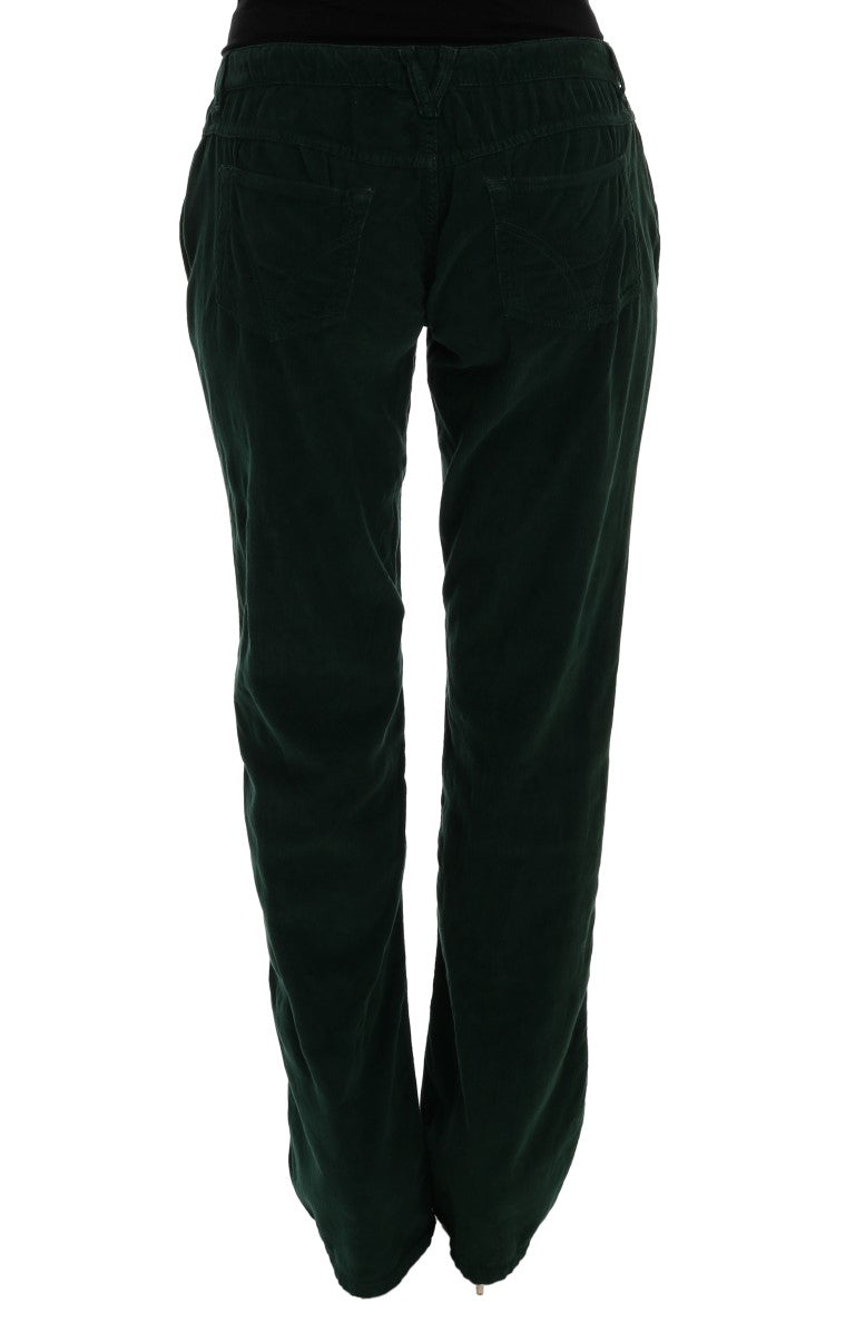 Dolce &amp; Gabbana Pantalon élégant en coton mélangé vert