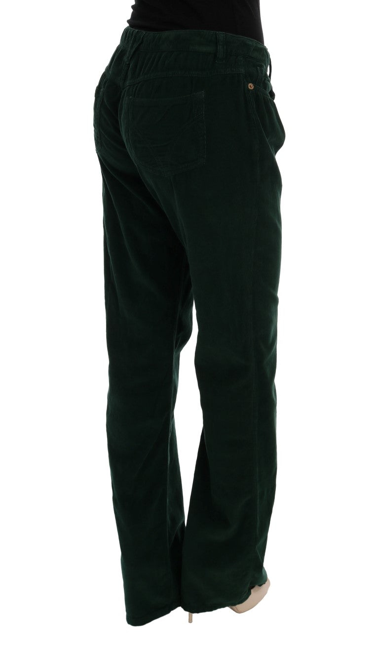 Dolce &amp; Gabbana Pantalon élégant en coton mélangé vert