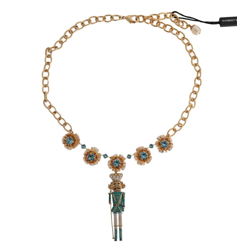 Dolce &amp; Gabbana Collier élégant en cristal doré