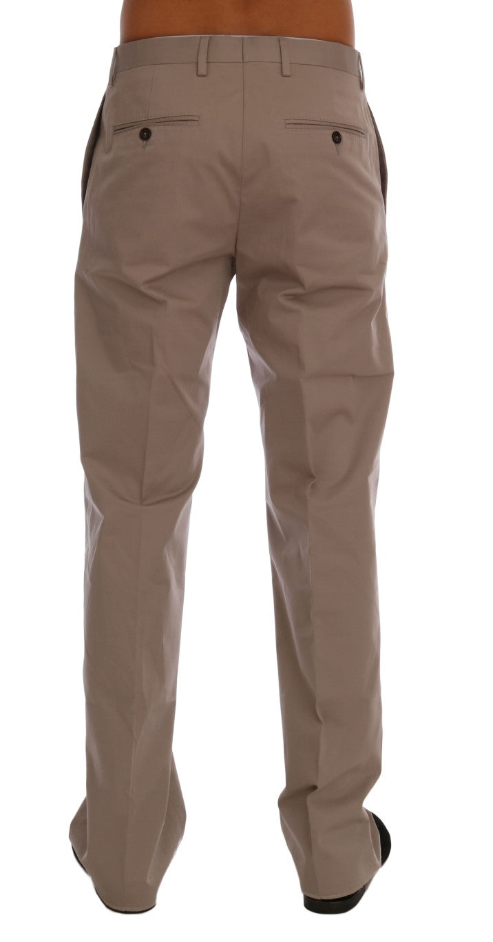 Dolce &amp; Gabbana Chic Pantalon chino beige décontracté