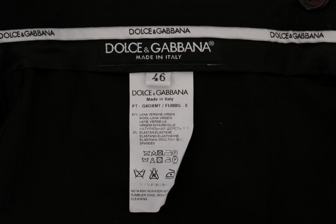 Dolce &amp; Gabbana Pantalon formel élégant coupe slim en violet