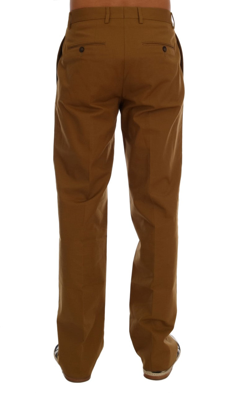 Dolce &amp; Gabbana Pantalon formel marron élégant pour homme