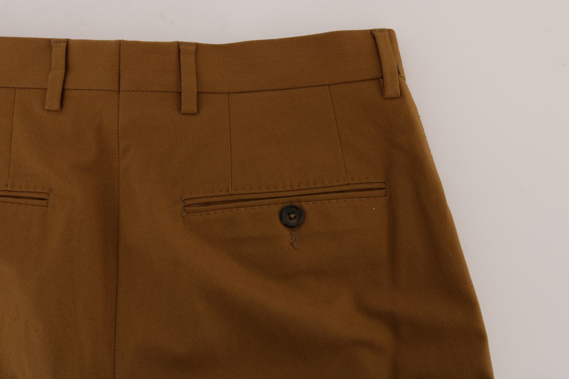 Dolce &amp; Gabbana Pantalon formel marron élégant pour homme