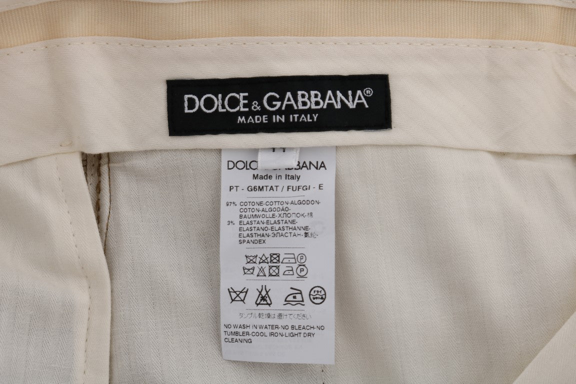 Dolce &amp; Gabbana Pantalon formel marron élégant pour homme