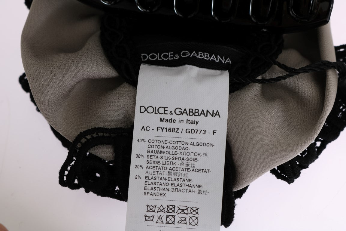 Dolce &amp; Gabbana Pince à cheveux élégante en dentelle florale