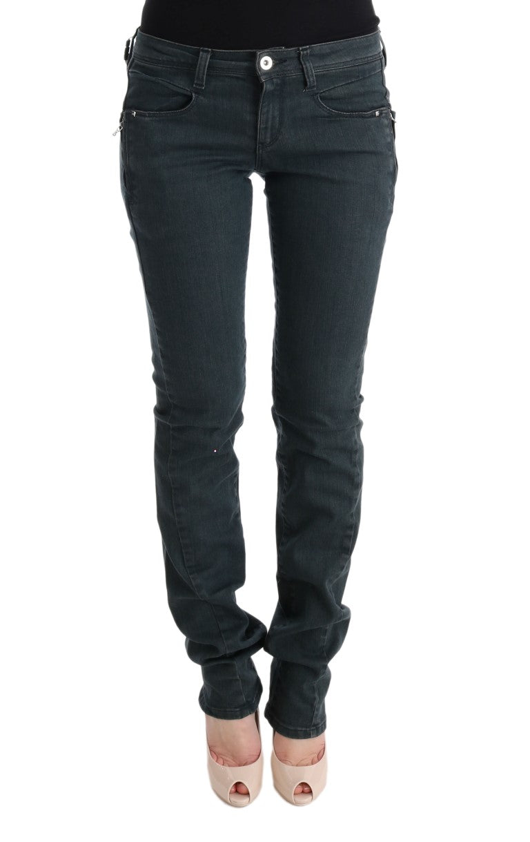 Costume National Chic Jean Superslim en Coton Gris