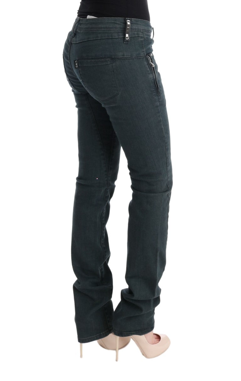 Costume National Chic Jean Superslim en Coton Gris