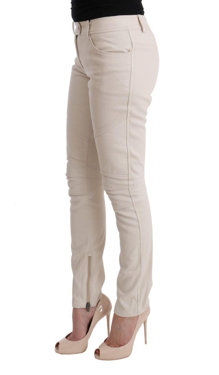 Ermanno Scervino Chic Blanc Slim Fit Denim Trésor