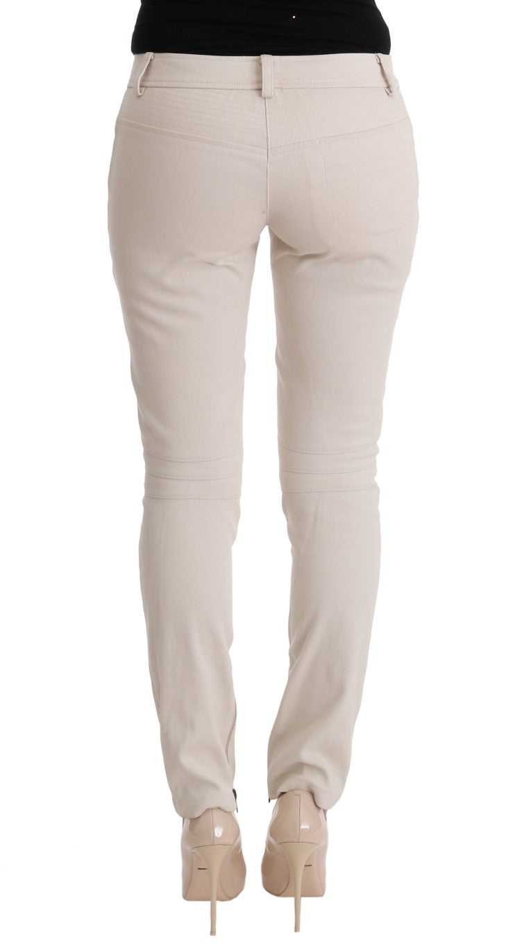 Ermanno Scervino Chic Blanc Slim Fit Denim Trésor