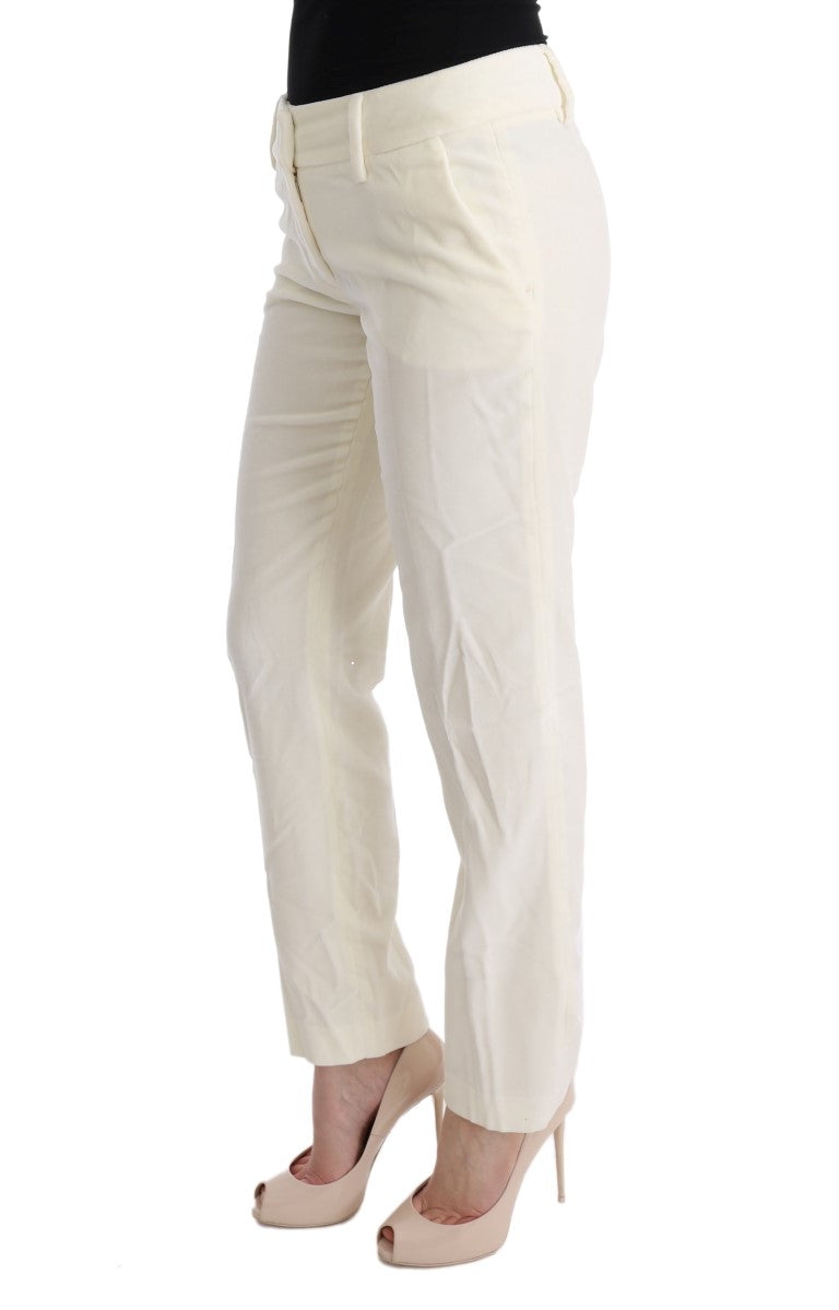 Ermanno Scervino Pantalon Chic Coupe Regular Blanc