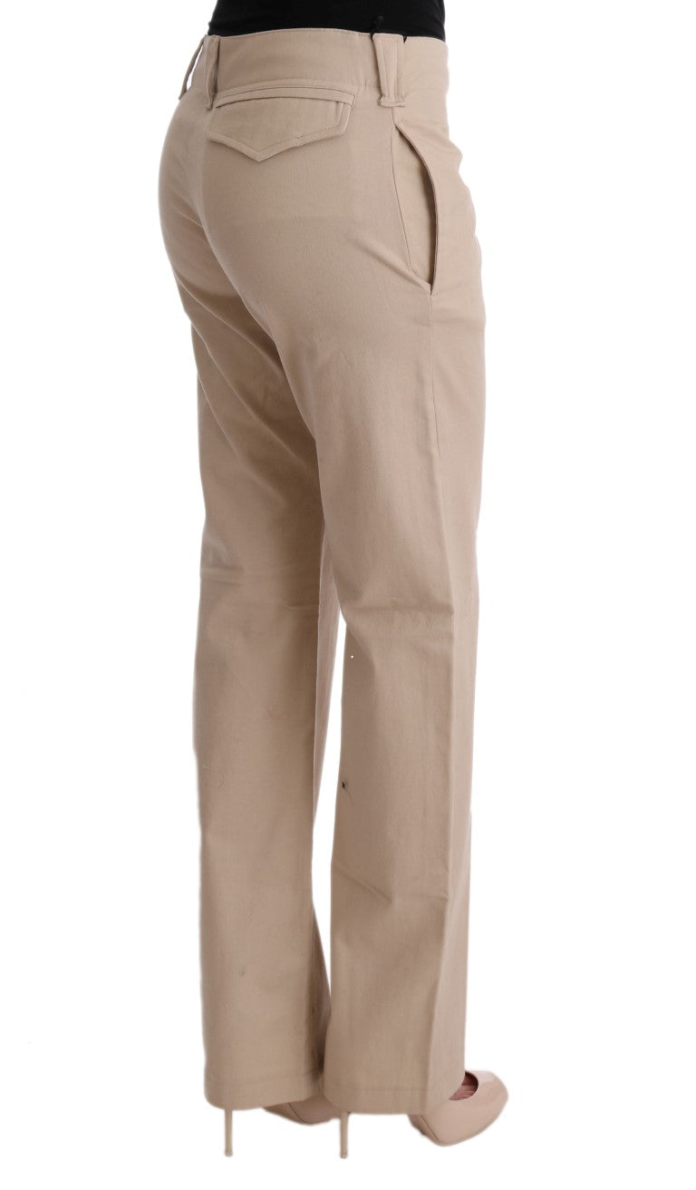 Ermanno Scervino Pantalon court beige chic - Coupe Regular Elegance