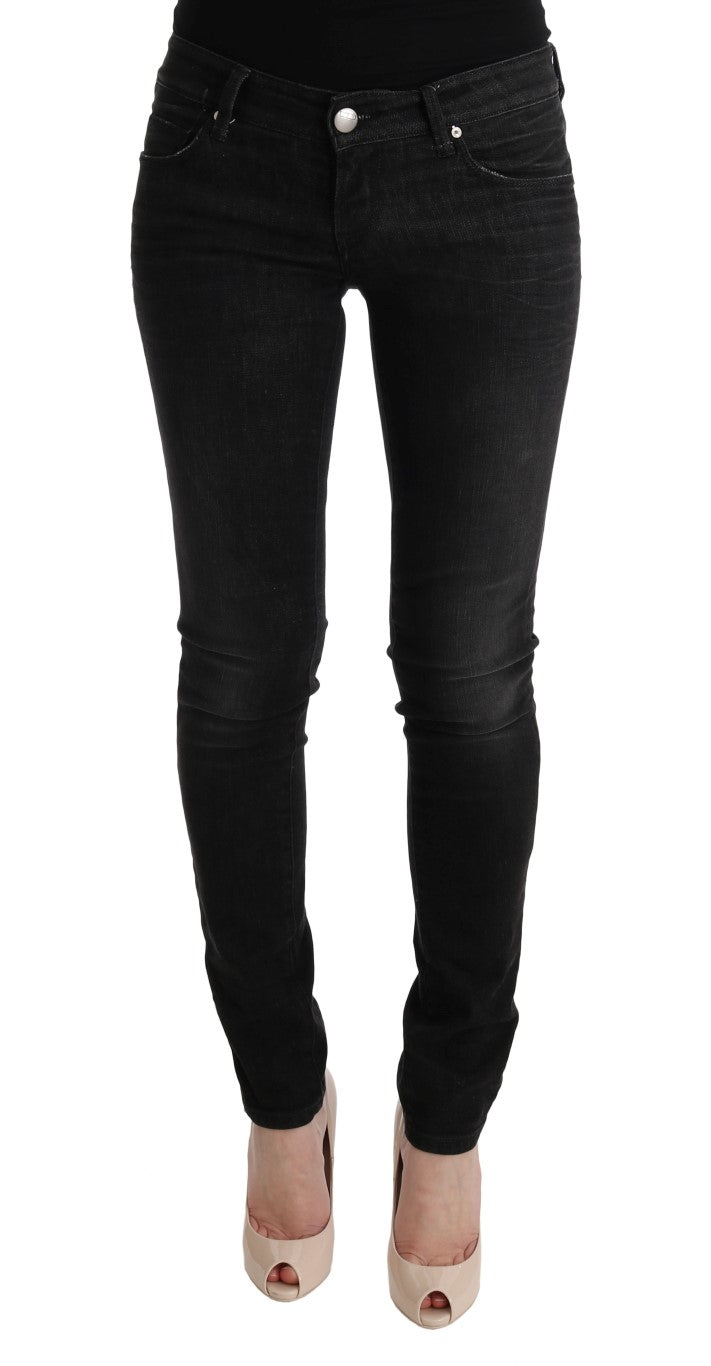 Jean Acht Chic coupe slim en coton noir