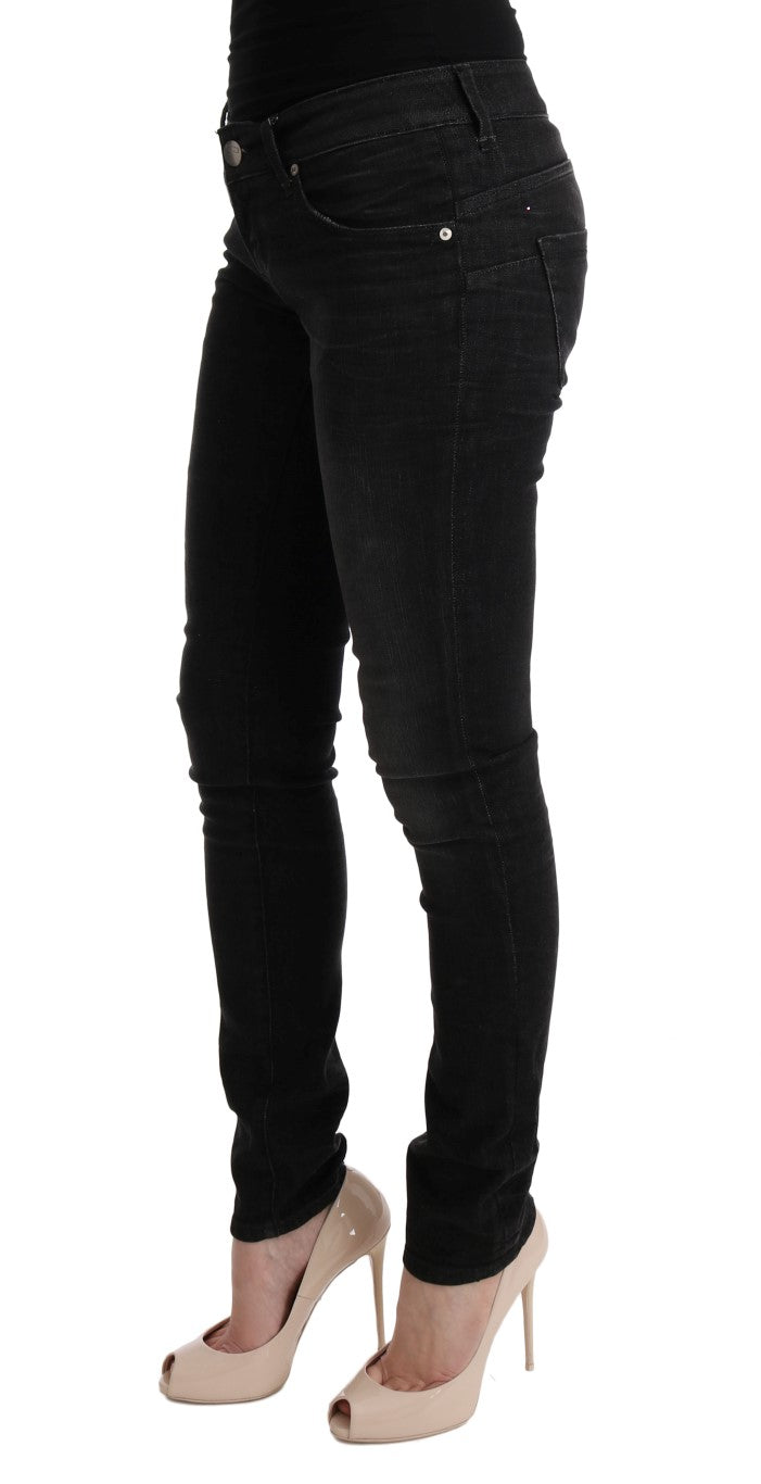 Jean Acht Chic coupe slim en coton noir