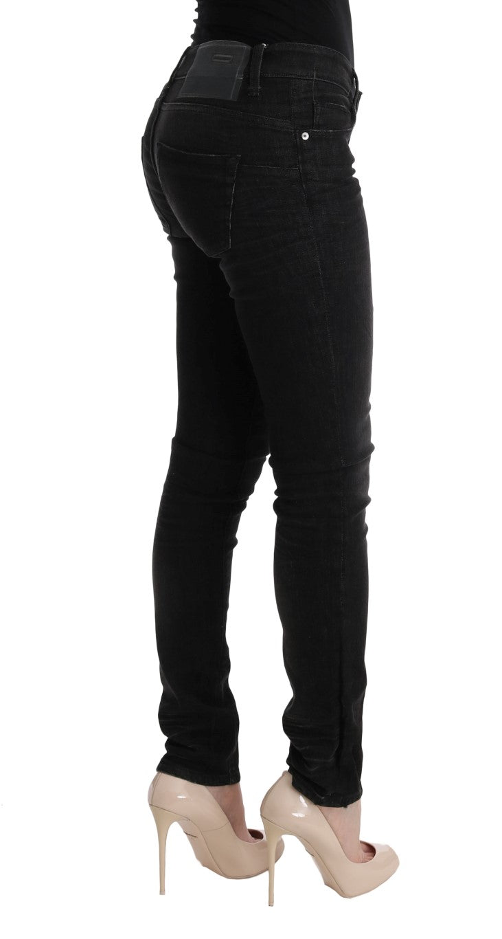 Jean Acht Chic coupe slim en coton noir