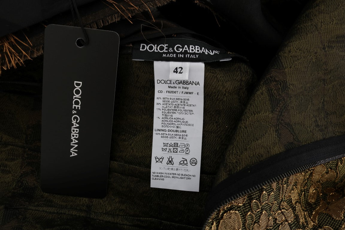 Dolce &amp; Gabbana Robe trapèze élégante sans manches sur toute la longueur