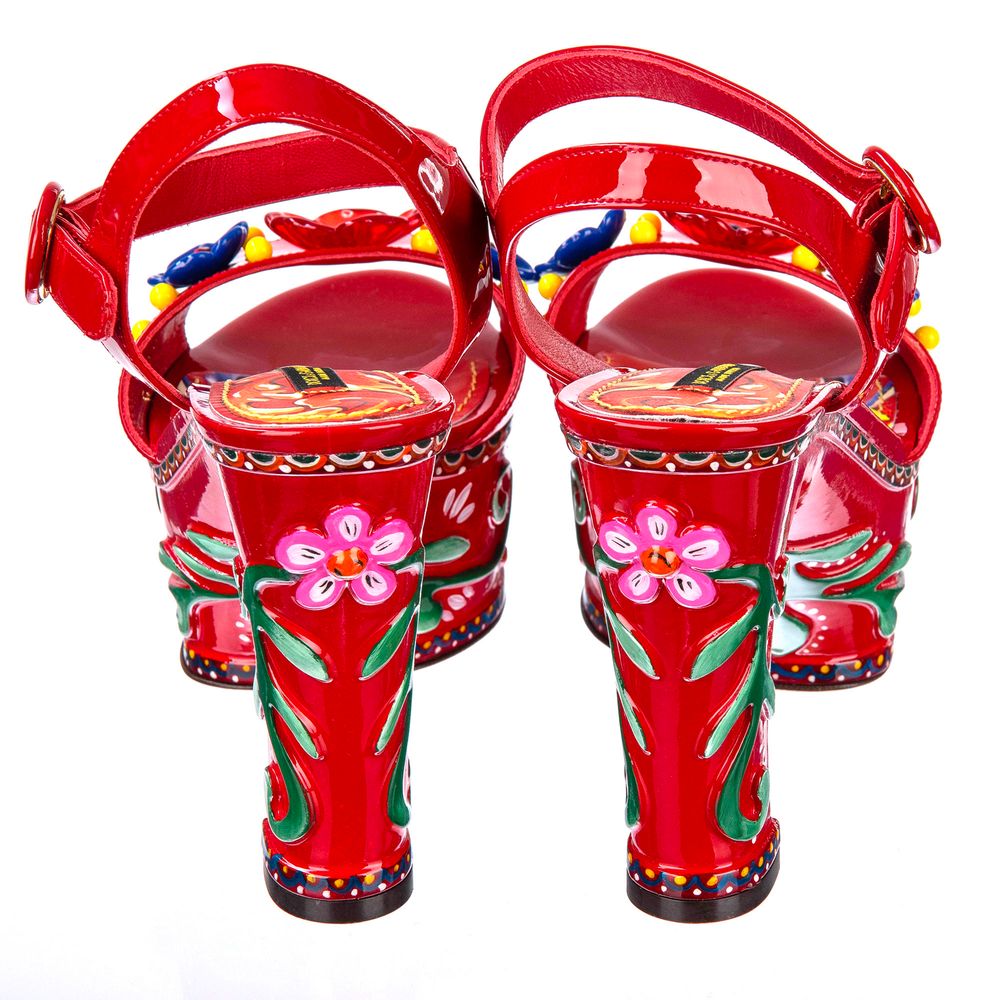 Dolce & Gabbana Sicilian Elegance Leather Clogs