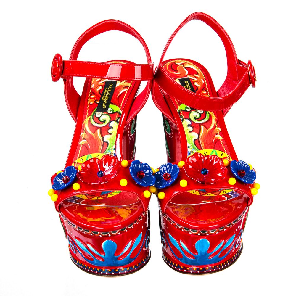 Dolce & Gabbana Sicilian Elegance Leather Clogs