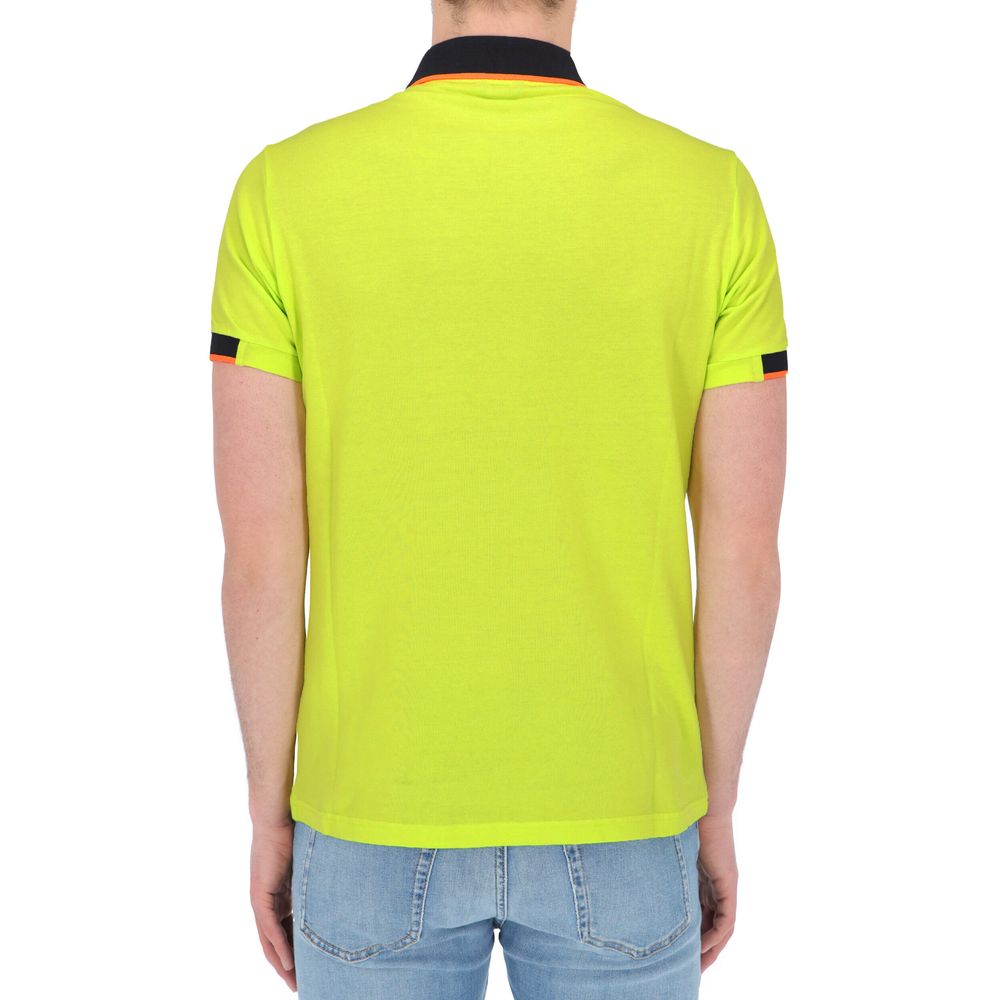 Polo Refrigiwear Sunshine en coton jaune avec accents contrastés