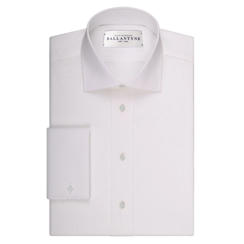 Ballantyne Chemise élégante en coton blanc pour homme