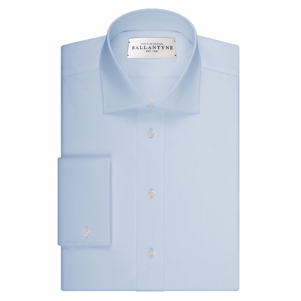 Ballantyne Chemise élégante en coton bleu clair pour homme