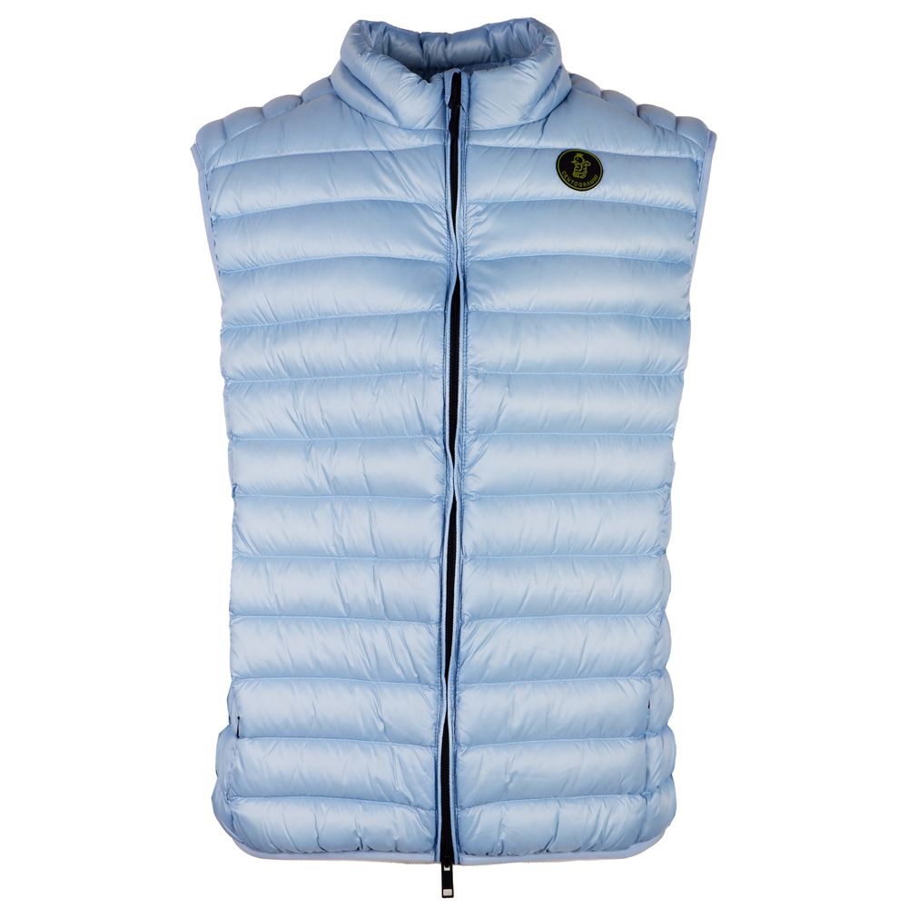 Gilet en nylon rembourré pour hommes élégant bleu clair Centogrammi