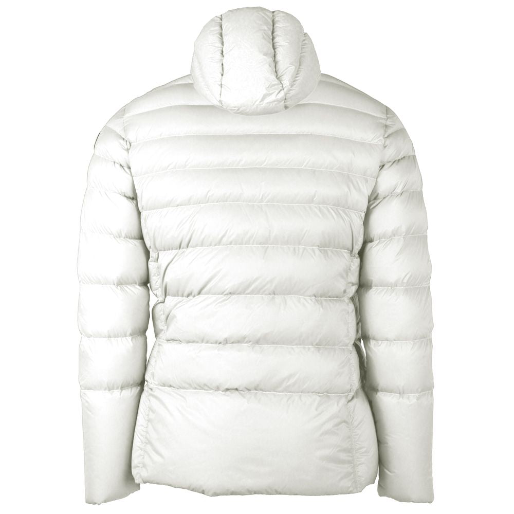 Veste à capuche réversible en nylon blanc Centogrammi