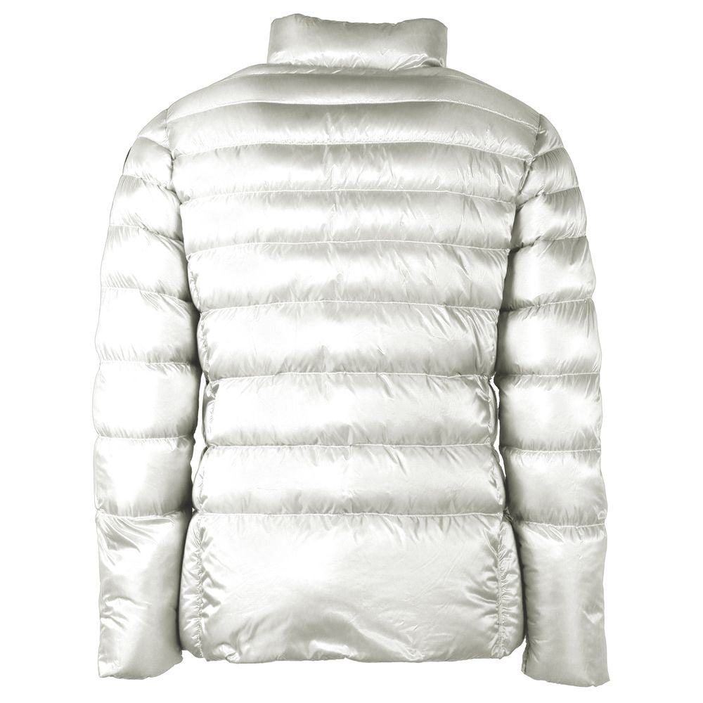 Veste à capuche réversible en nylon blanc Centogrammi