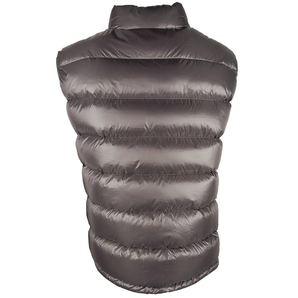 Centogrammi Chic Reversible Green & Grey Duck Down Vest