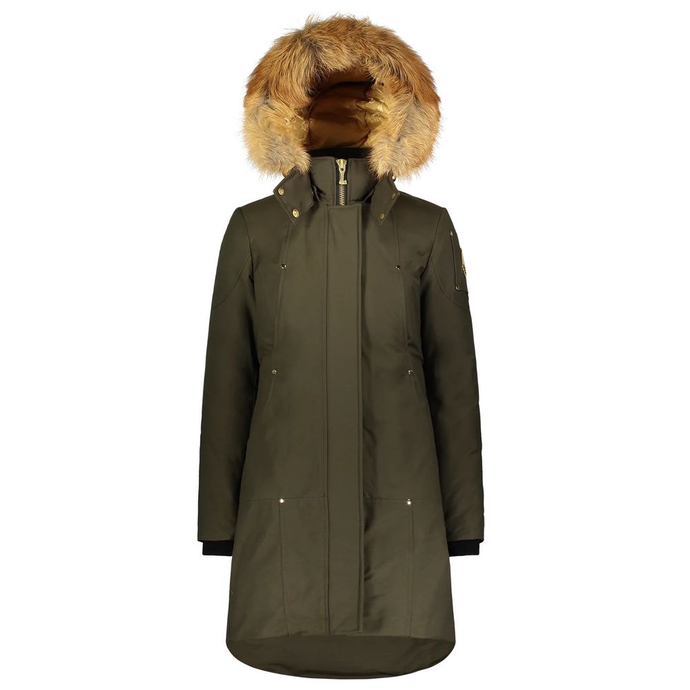 Parka Stirling ornée d'or Moose Knuckles avec fourrure de renard bleu