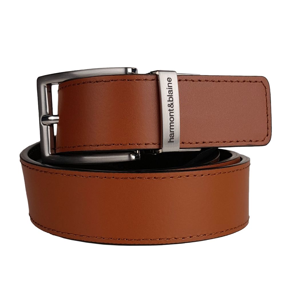 Ceinture réversible en cuir de veau Harmont &amp; Blaine - Luxe double style