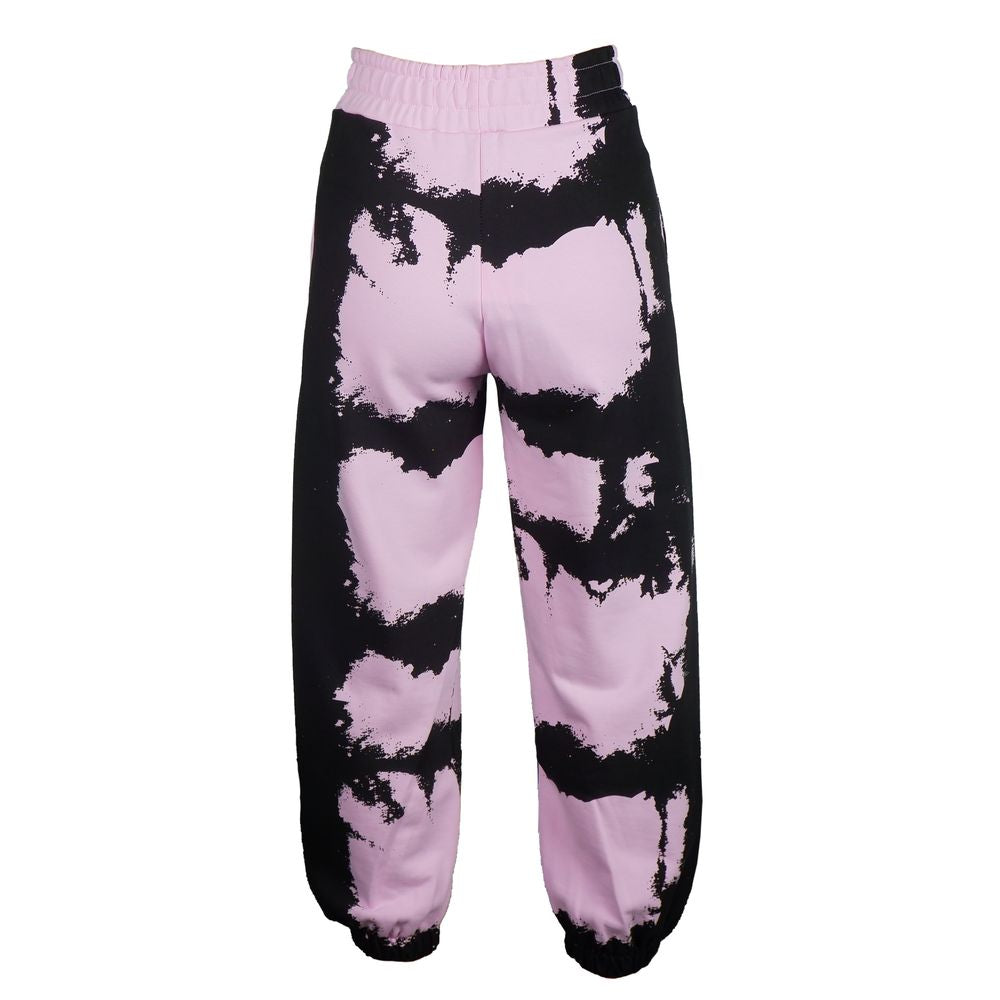 Comme Des Fuckdown Chic Pantalon de survêtement en coton imprimé rose