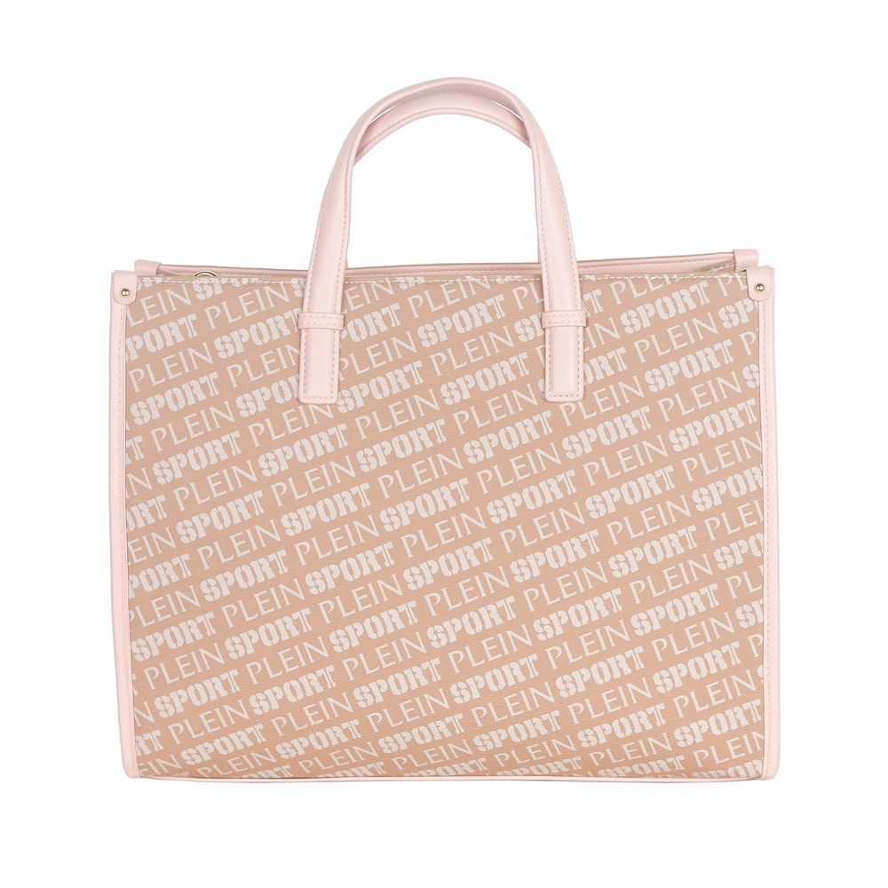 Plein Sport Pastel Pink Tote Elegance with Cross Belt