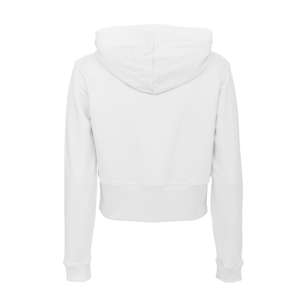 Sweat à capuche blanc avec logo en strass éblouissant imparfait