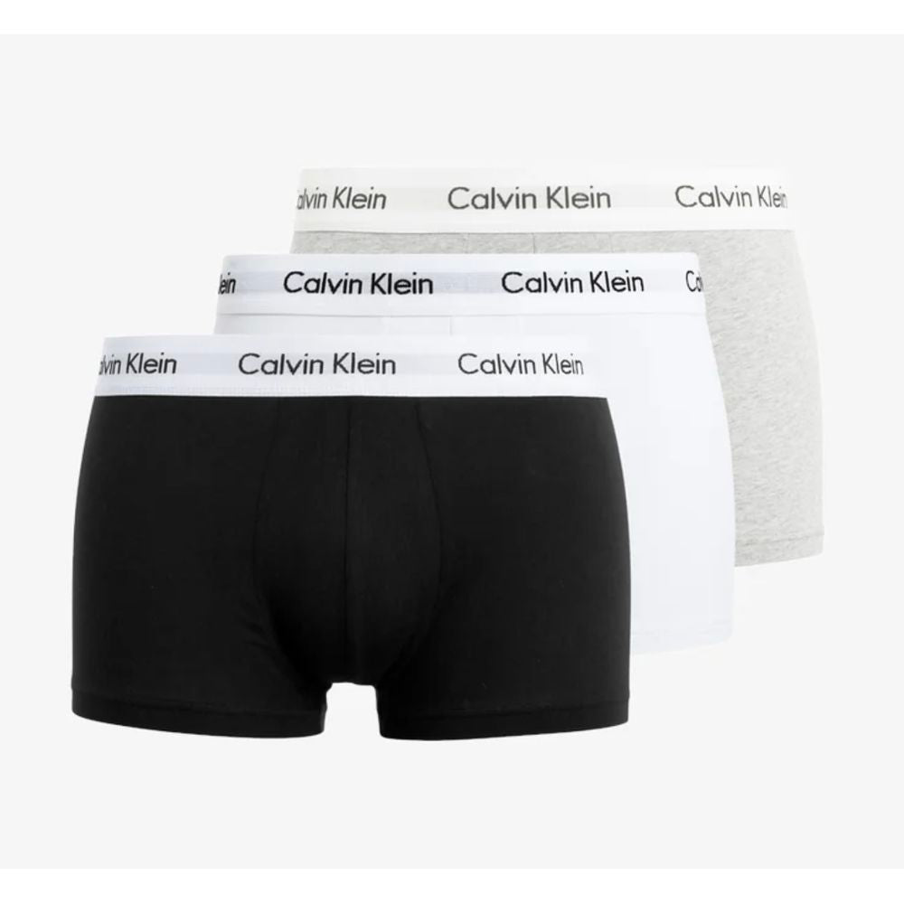 Trio de sous-vêtements en coton multicolore élégant Calvin Klein