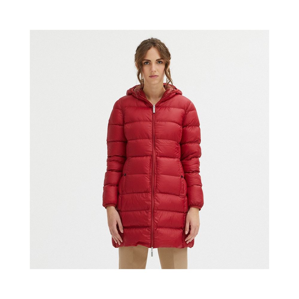 Veste longue réversible en duvet d'oie Centogrammi en rose