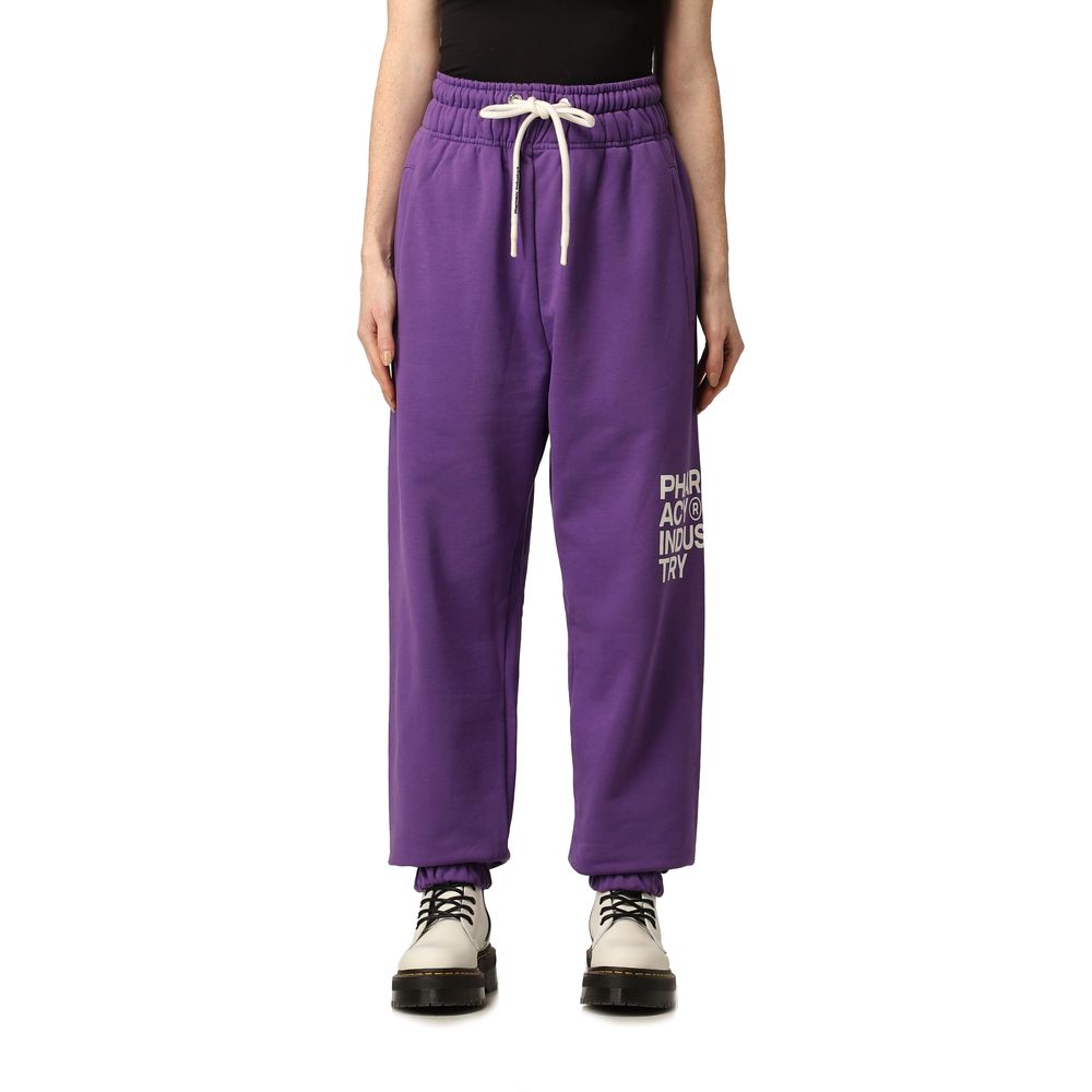 Pantalon de survêtement chic avec logo violet de l'industrie pharmaceutique