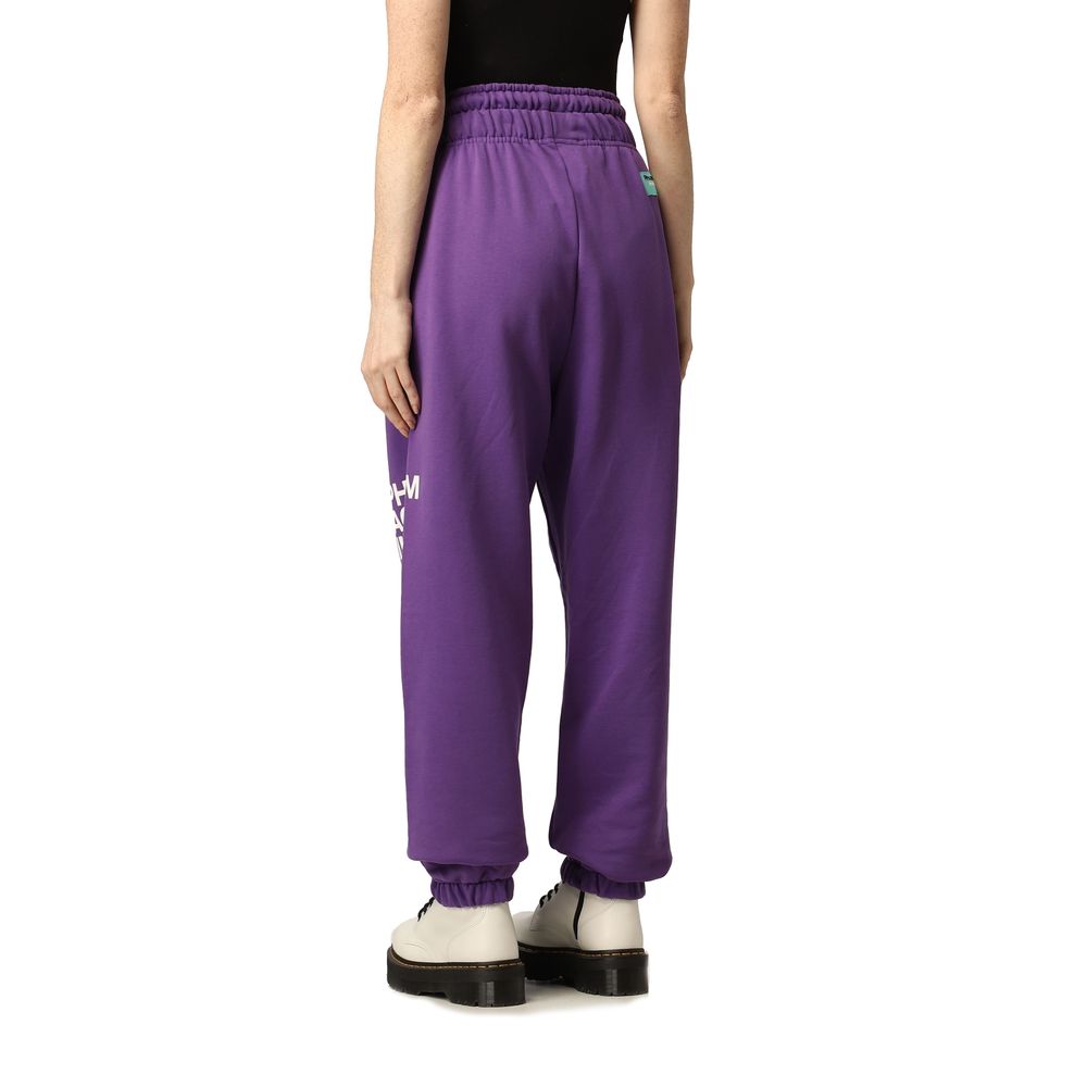 Pantalon de survêtement chic avec logo violet de l'industrie pharmaceutique