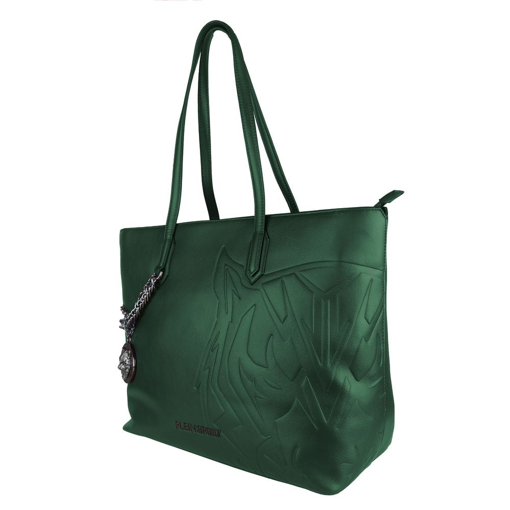 Plein Sport Green Polyethylene Women Shoulder Bag